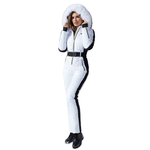 Combinaison De Ski Femme Capuche Ceinture-Gigié