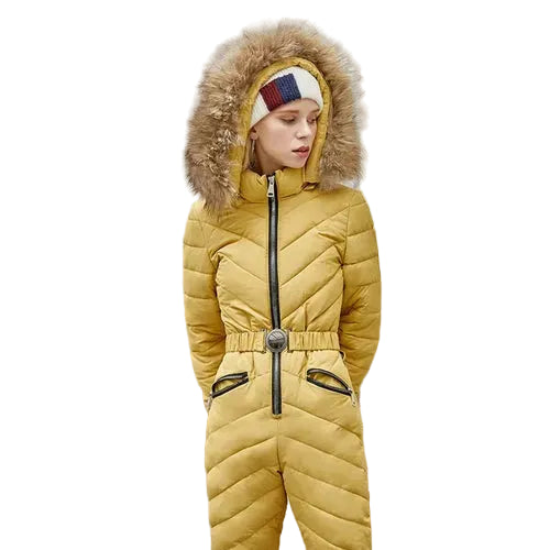 Combinaison De Ski Femme Capuche Ceinture-Gigié
