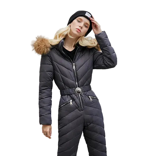 Combinaison De Ski Femme Capuche Ceinture-Gigié