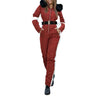 Combinaison De Ski Femme Capuche Ceinture-Gigié