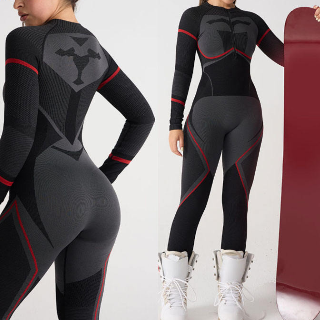 Combinaison de couche de base à manches longues pour femme 10