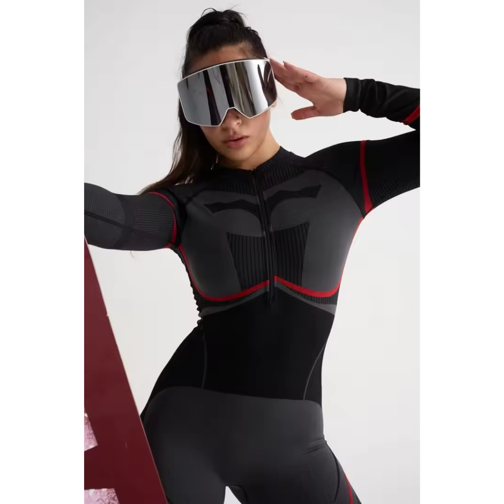 Combinaison de couche de base à manches longues pour femme 4