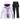 Combinaison de ski deux pièces à capuche pour femme avec pantalon à bretelles 4