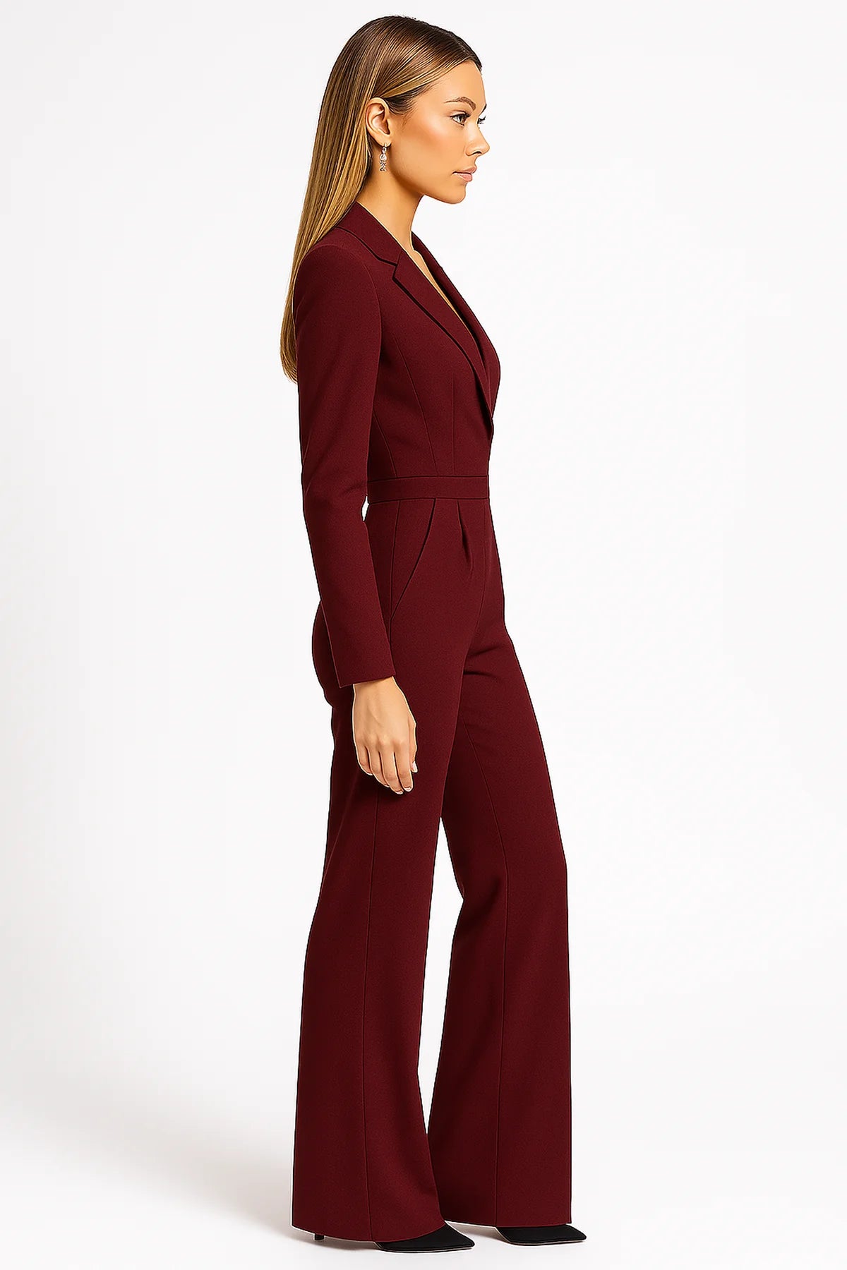 Combinaison Pantalon Élégante Effet Cache-Cœur-Gigié