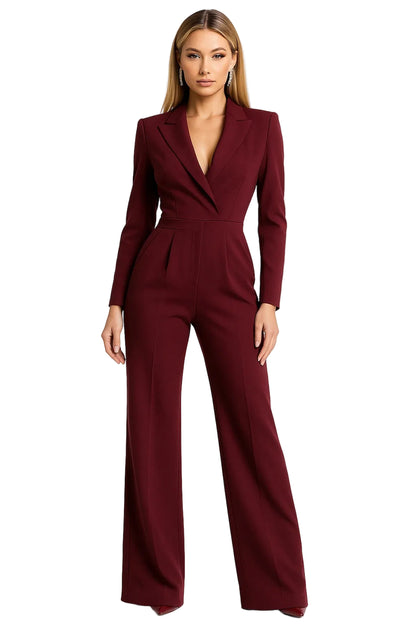 Combinaison Pantalon Élégante Effet Cache-Cœur-Gigié