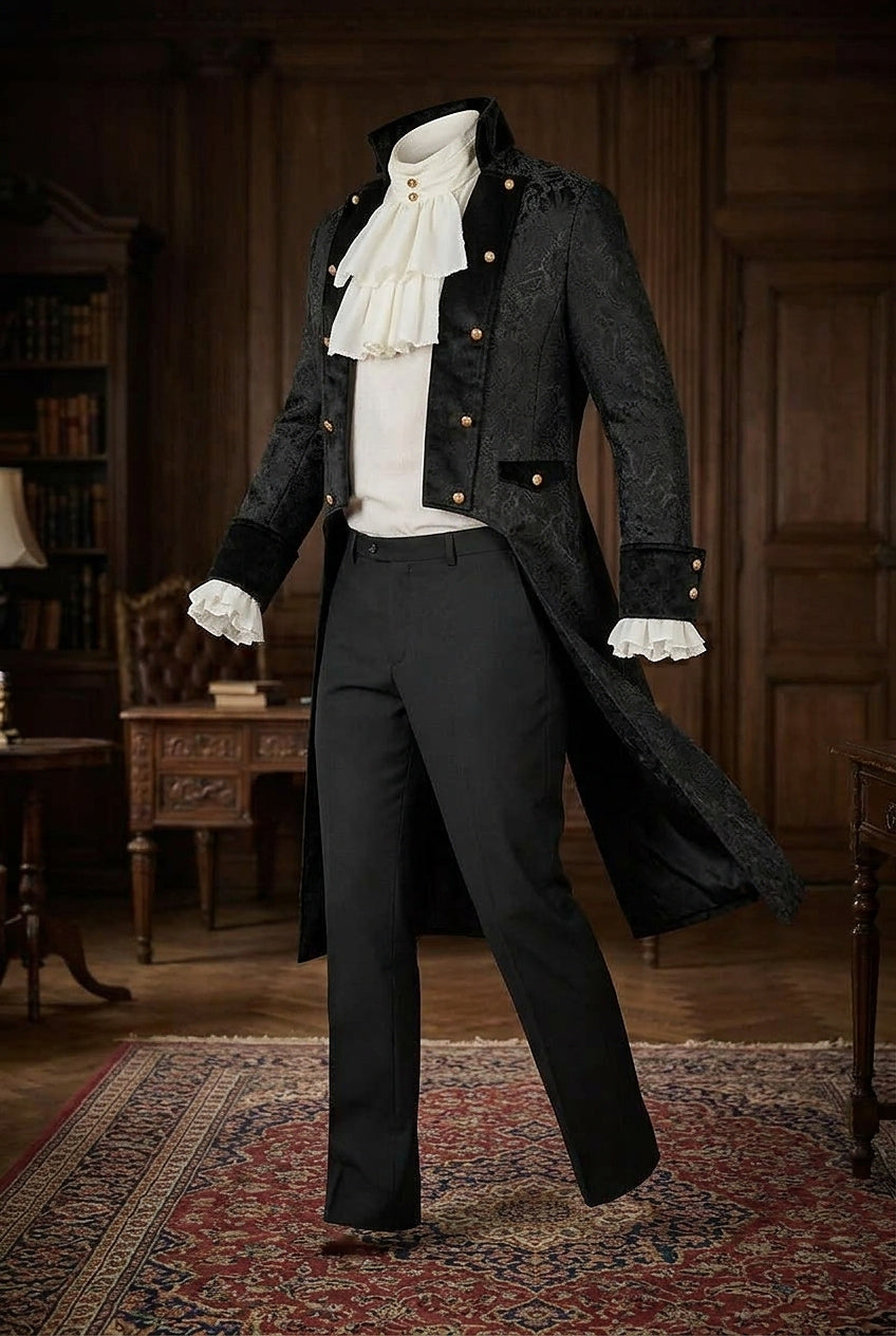 Costume d'Halloween queue-de-pie style victorien pour homme 3