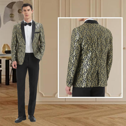 Costume homme à motifs avec veste et pantalon 14