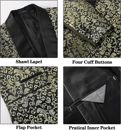 Costume homme à motifs avec veste et pantalon 15