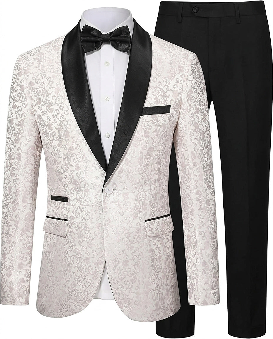 Costume homme à motifs avec veste et pantalon 18