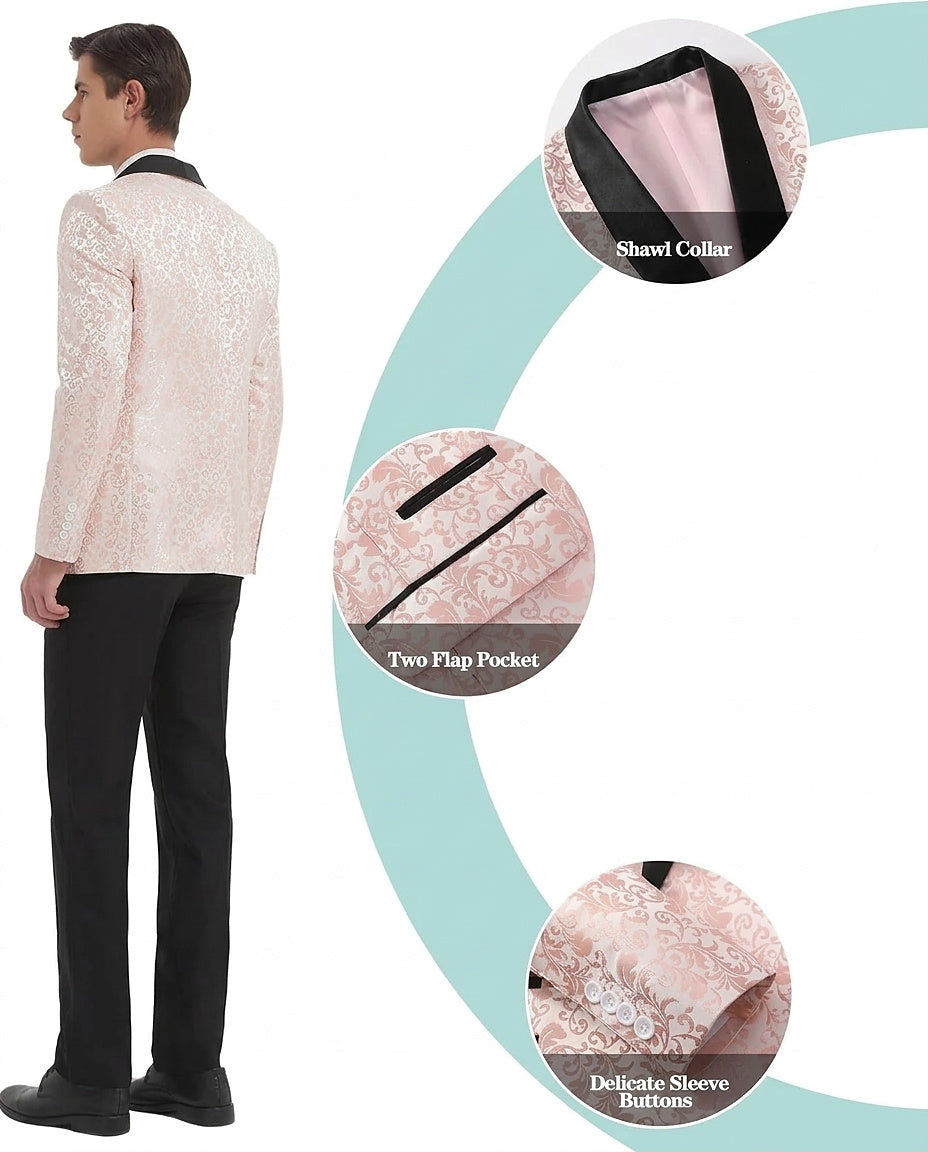 Costume homme à motifs avec veste et pantalon 3