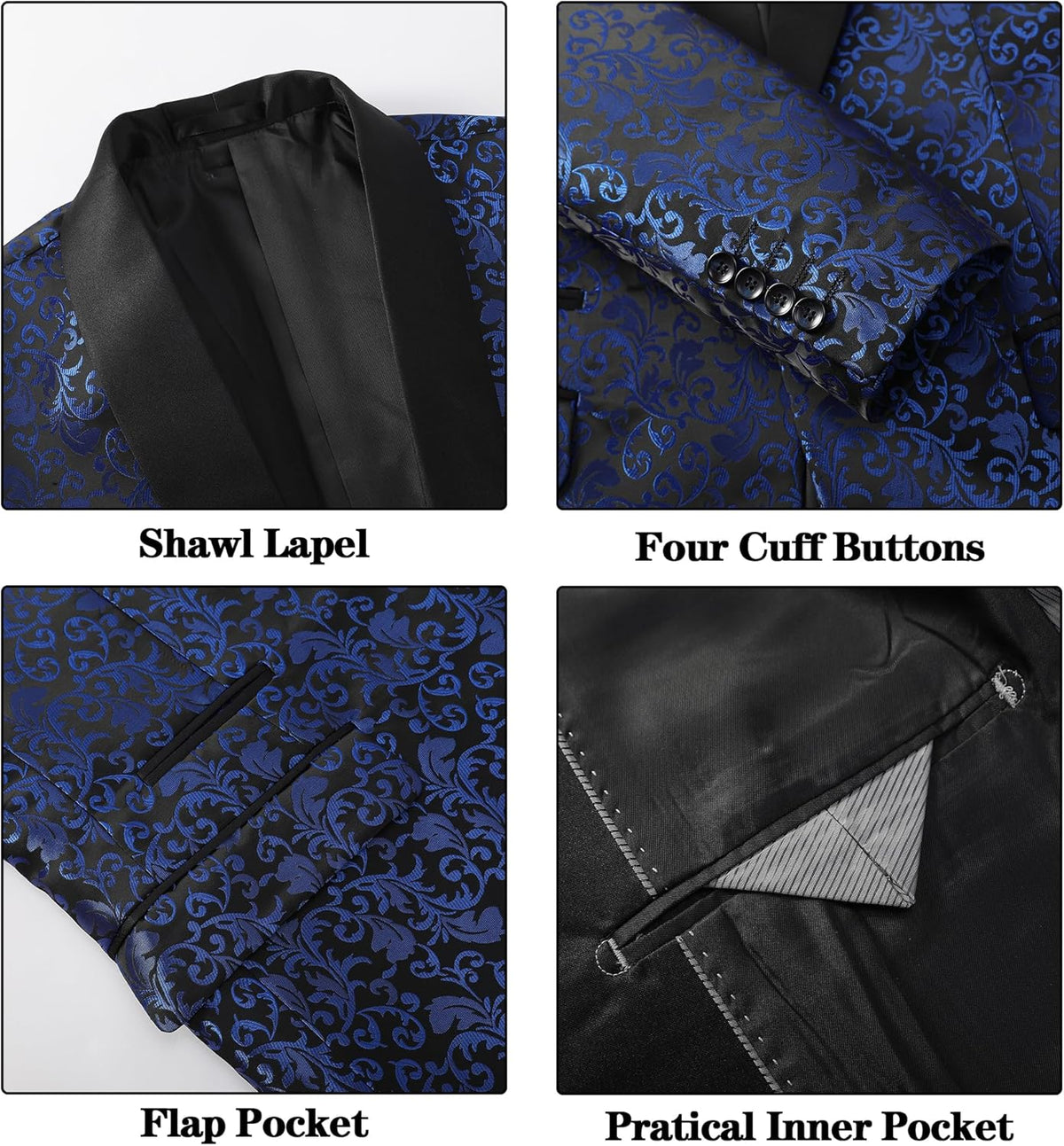 Costume homme à motifs avec veste et pantalon 37