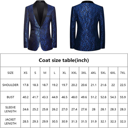 Costume homme à motifs avec veste et pantalon 39