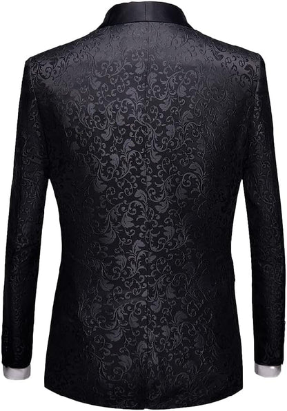 Costume homme à motifs avec veste et pantalon 47