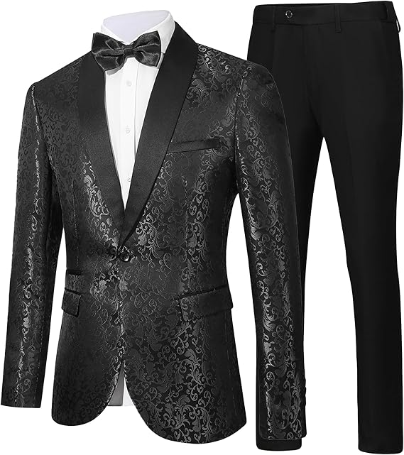 Costume homme à motifs avec veste et pantalon 51