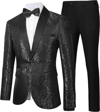 Costume homme à motifs avec veste et pantalon 51