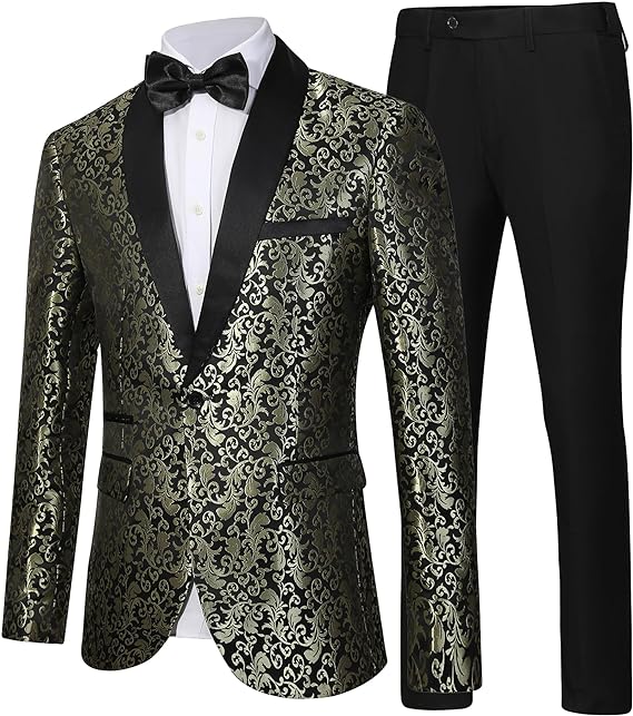Costume homme à motifs avec veste et pantalon 53