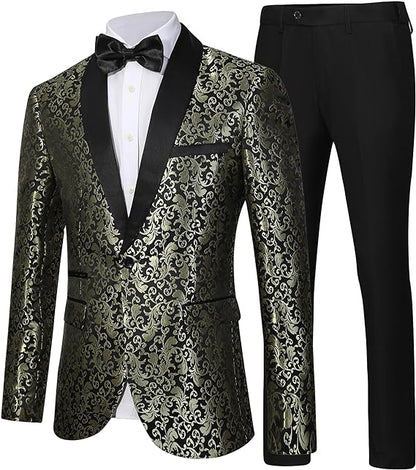 Costume homme à motifs avec veste et pantalon 53