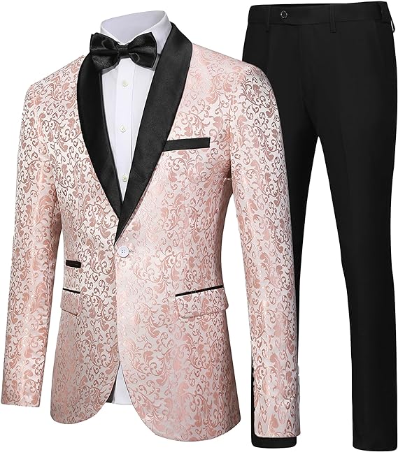 Costume homme à motifs avec veste et pantalon 54