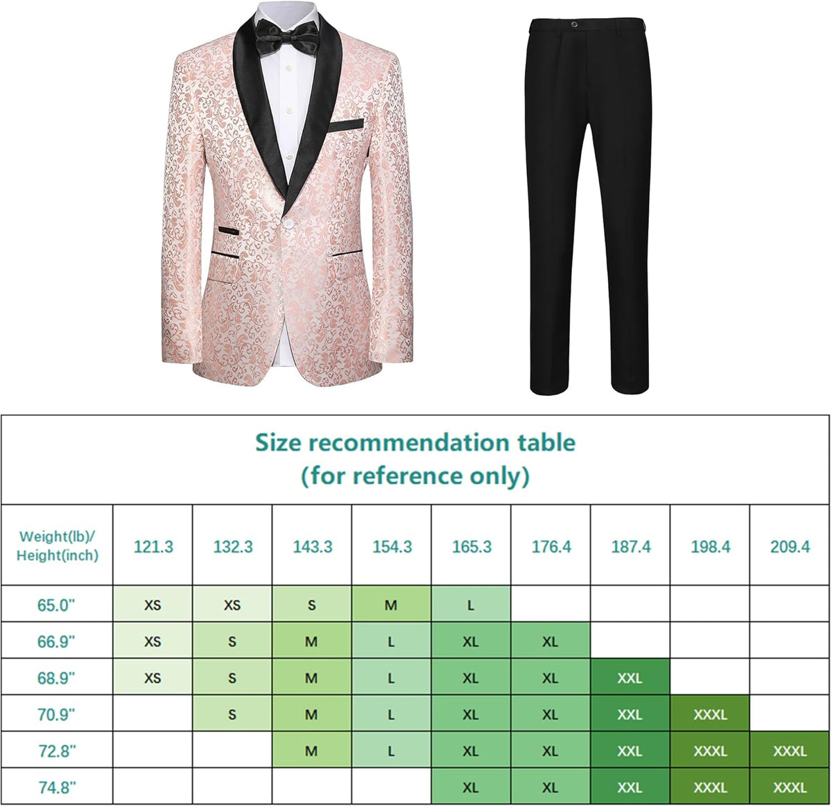 Costume homme à motifs avec veste et pantalon 6