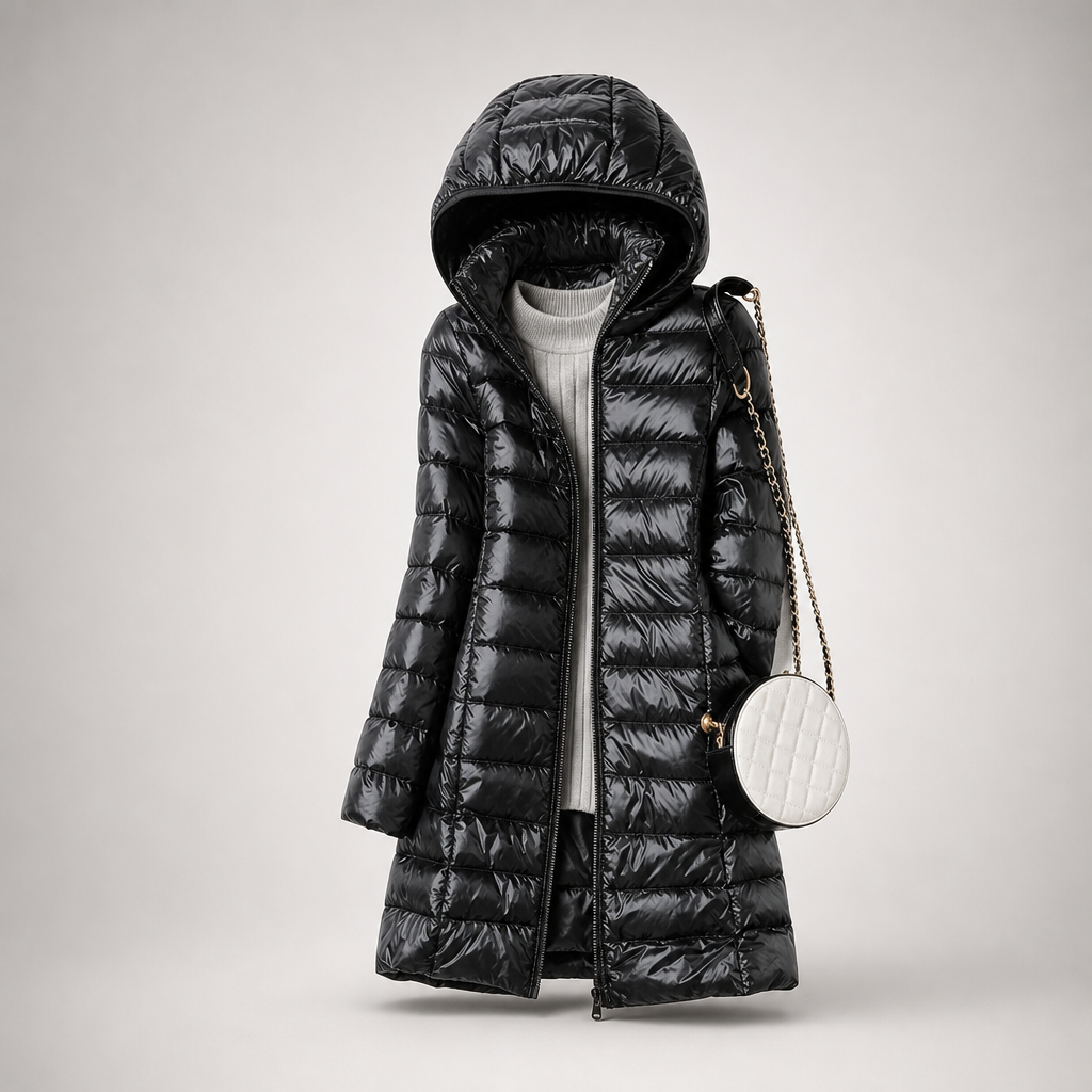 Doudoune longue pour femme avec capuche 4