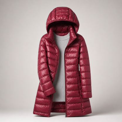 Doudoune longue pour femme avec capuche 6