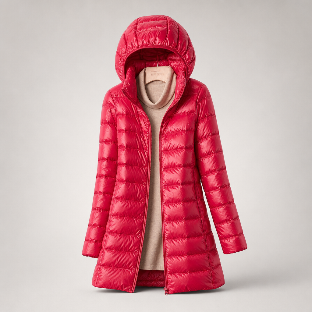 Doudoune longue pour femme avec capuche 7