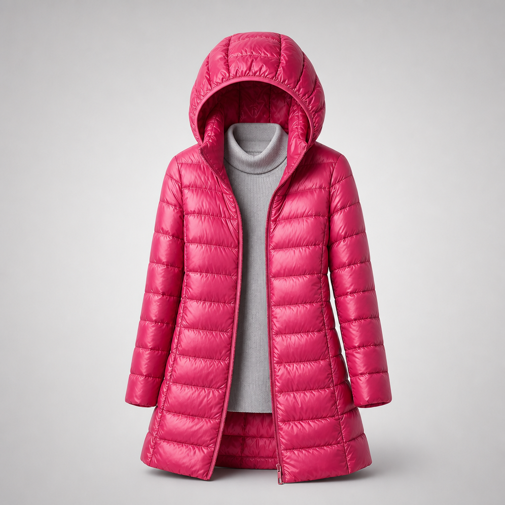 Doudoune longue pour femme avec capuche 8