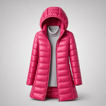 Doudoune longue pour femme avec capuche 8