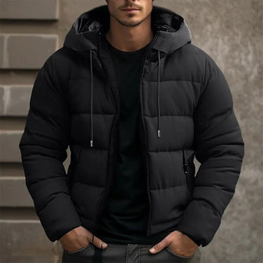 Doudoune pour homme avec capuche et cordon de serrage 2