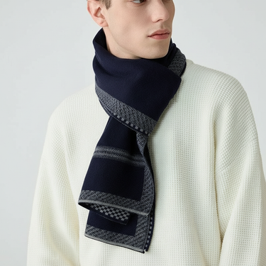 Écharpe en maille à motifs pour homme 2