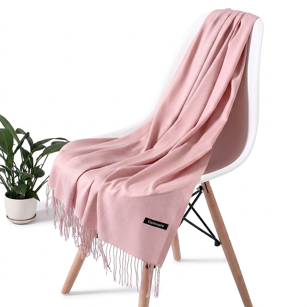 Écharpe rectangulaire unisexe à franges 19