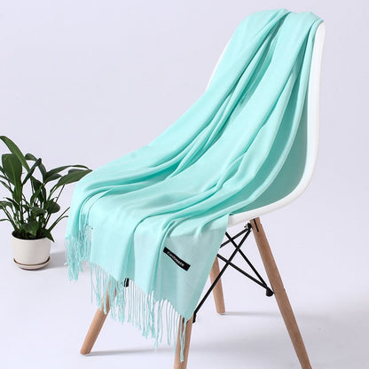 Écharpe rectangulaire unisexe à franges 30