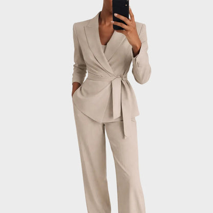 Ensemble assorti blazer et pantalon pour femme 2