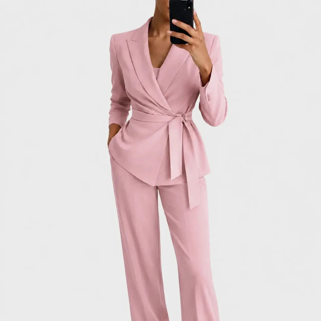 Ensemble assorti blazer et pantalon pour femme 4