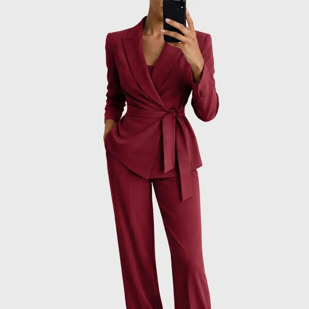 Ensemble assorti blazer et pantalon pour femme 5