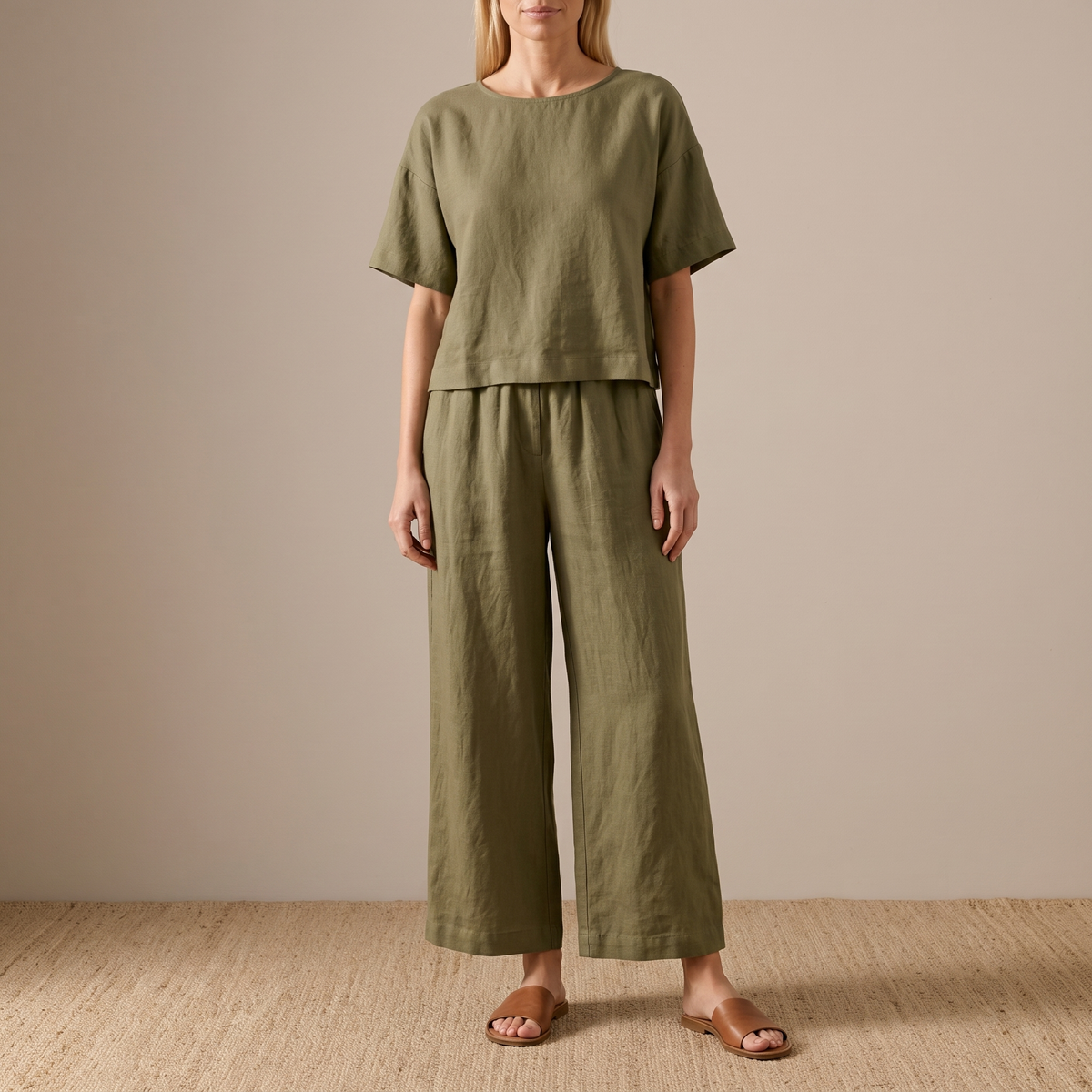 Ensemble coordonné pour femme avec imprimé cernes d'arbre 11