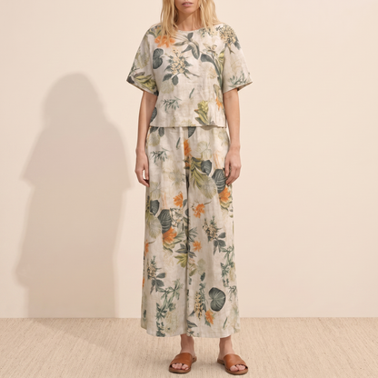 Ensemble coordonné pour femme avec imprimé cernes d'arbre 5