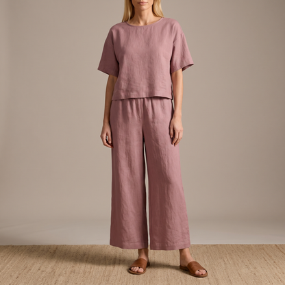 Ensemble coordonné pour femme avec imprimé cernes d'arbre 7