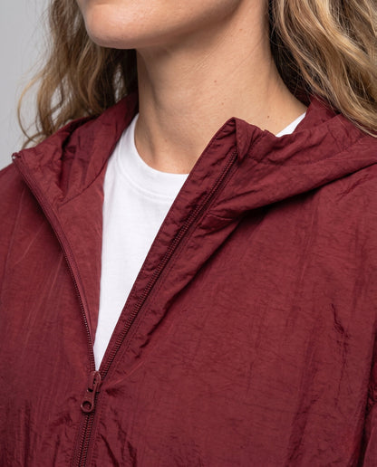 Ensemble coupe-vent zippé à capuche pour femme 11