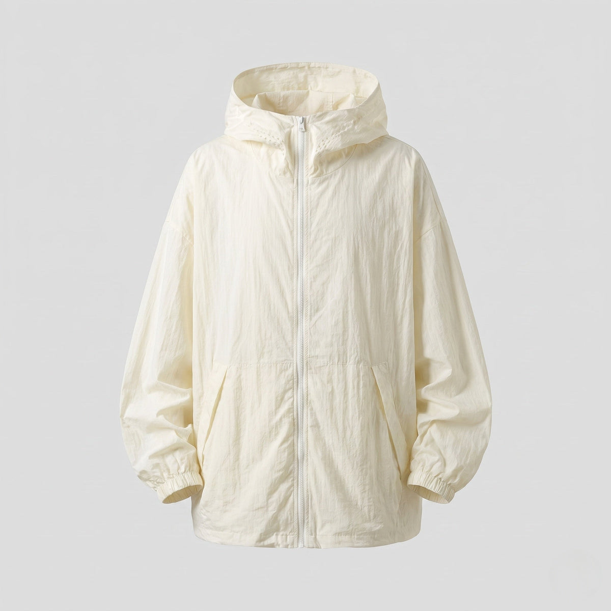 Ensemble coupe-vent zippé à capuche pour femme 3