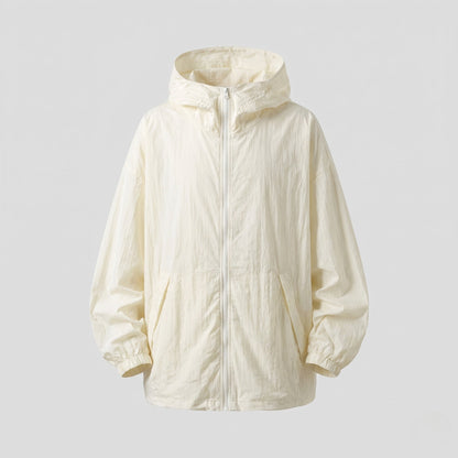 Ensemble coupe-vent zippé à capuche pour femme 3