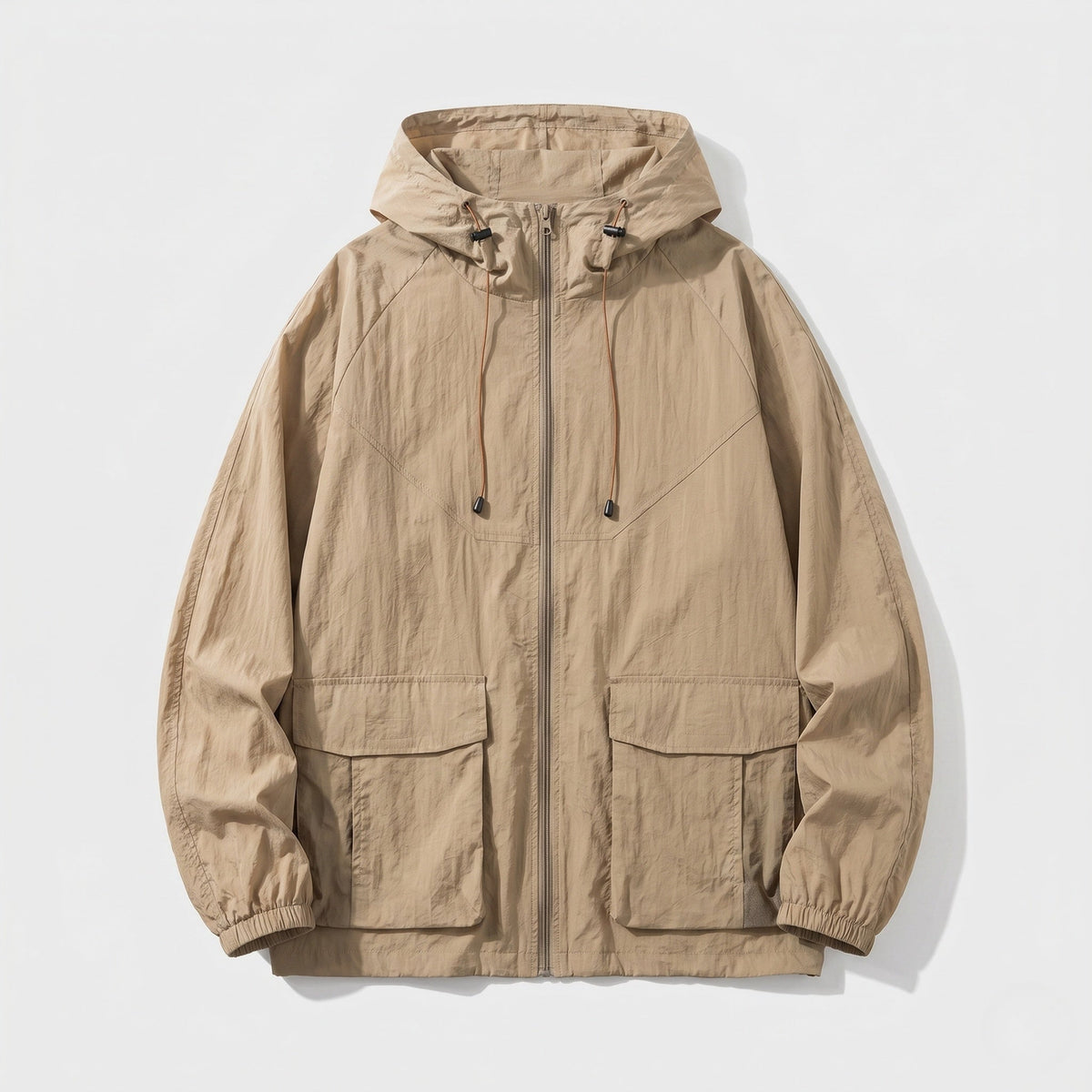 Ensemble coupe-vent zippé à capuche pour femme 4