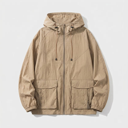 Ensemble coupe-vent zippé à capuche pour femme 4
