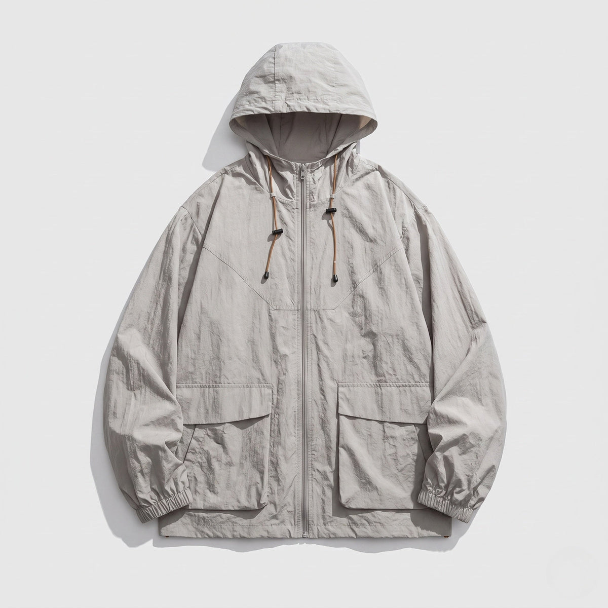 Ensemble coupe-vent zippé à capuche pour femme 5