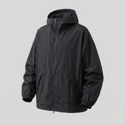 Ensemble coupe-vent zippé à capuche pour femme 6