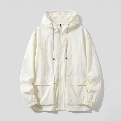 Ensemble coupe-vent zippé à capuche pour femme 7