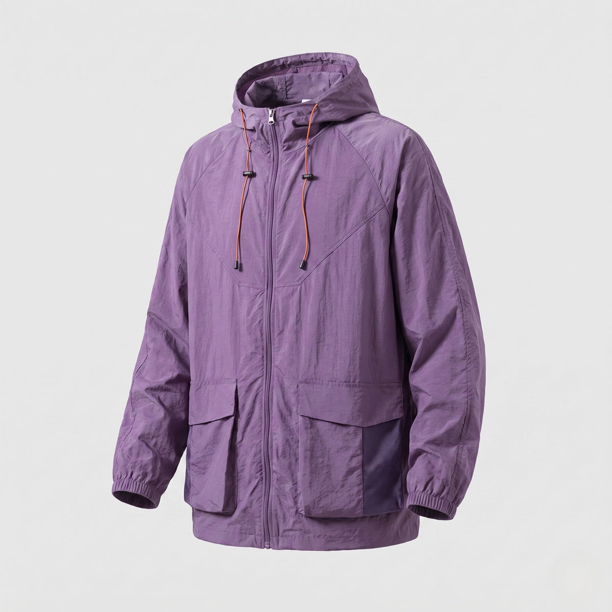 Ensemble coupe-vent zippé à capuche pour femme 8