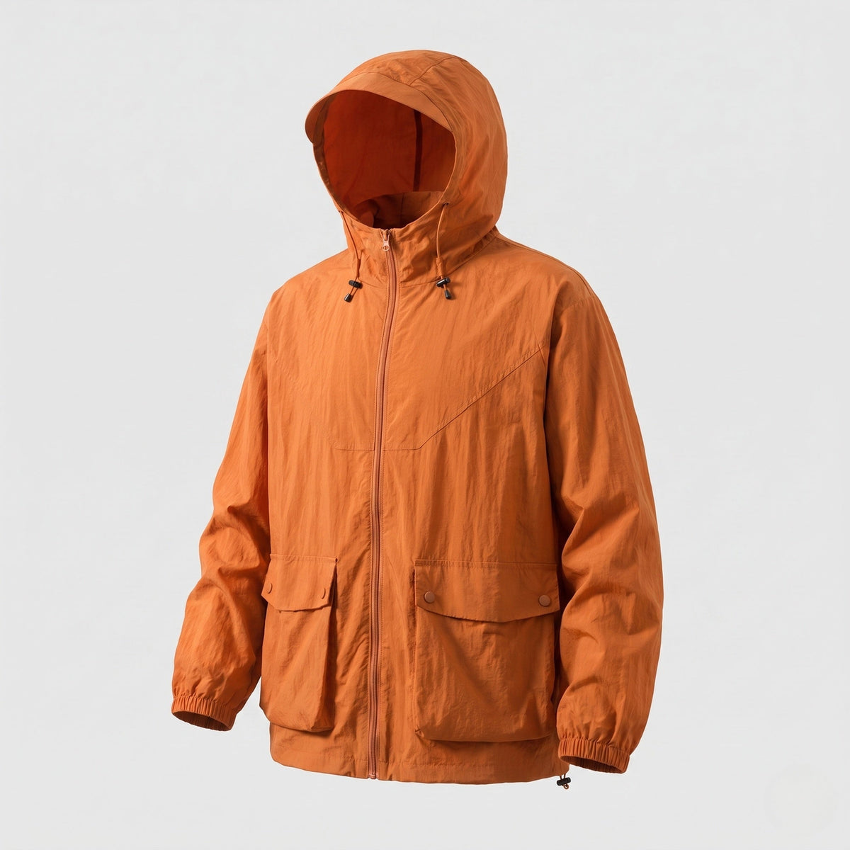 Ensemble coupe-vent zippé à capuche pour femme 9