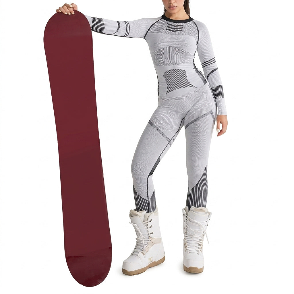 Ensemble de couche de base à manches longues pour femme 2
