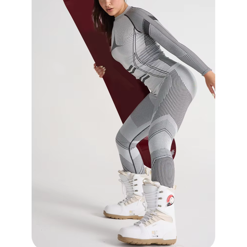 Ensemble de couche de base à manches longues pour femme 4